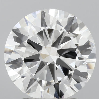 2.31 carat round lab grown diamond D color VVS2 clarity