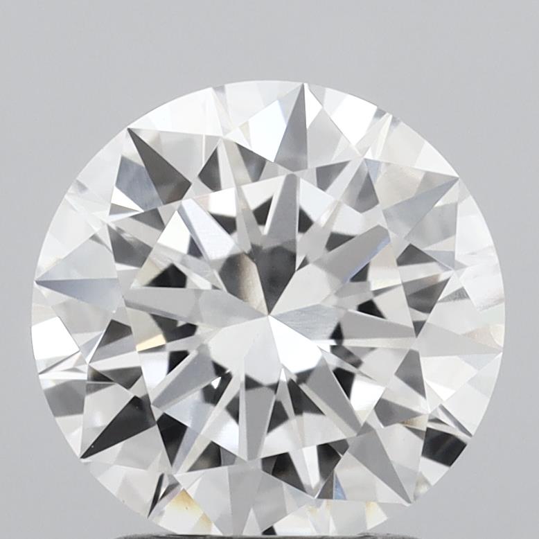 1.94 carat round lab grown diamond F color VVS2 clarity
