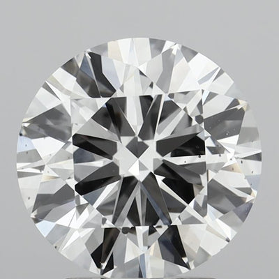 2.44 carat round lab grown diamond E color VS2 clarity