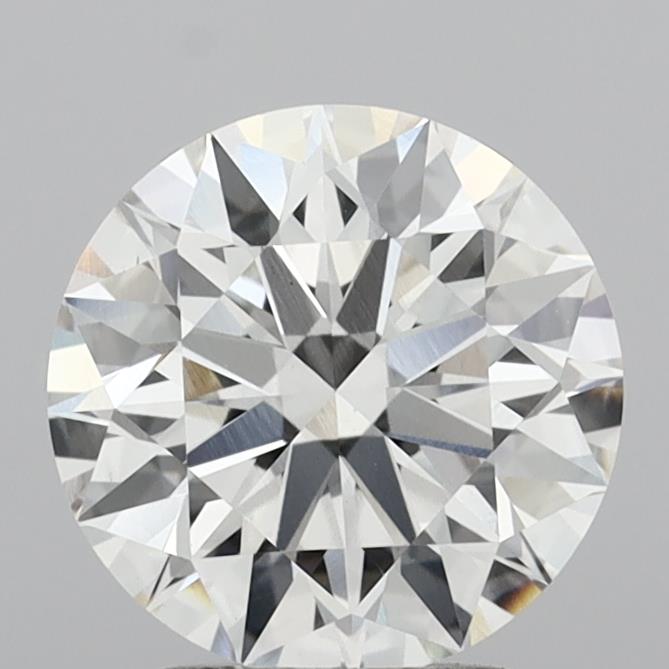 2.62 carat round lab grown diamond G color VS1 clarity