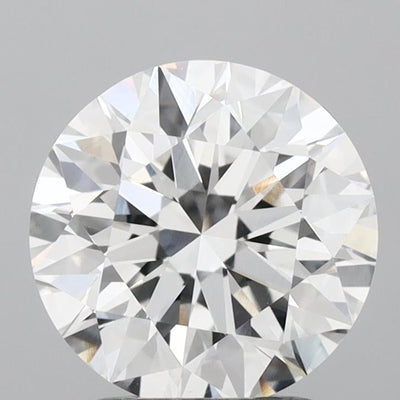 2.33 carat round lab grown diamond E color VVS2 clarity