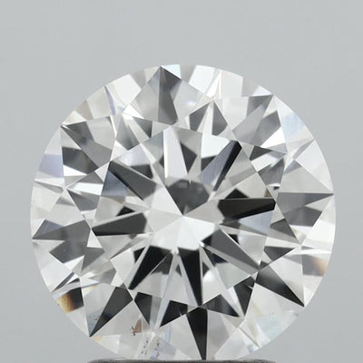 2.34 carat round lab grown diamond E color VS2 clarity