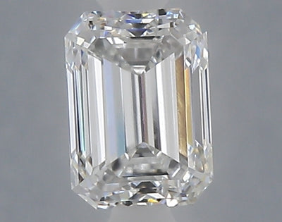 1.07 carat emerald lab grown diamond E color VVS2 clarity
