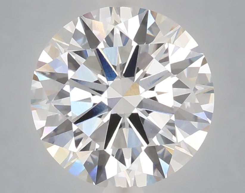 3.01 carat round lab grown diamond E color VVS2 clarity