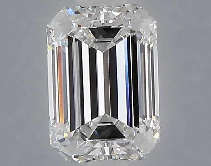 1.55 carat emerald lab grown diamond F color VS1 clarity