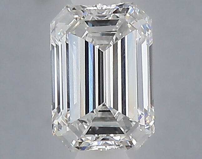 1.06 carat emerald lab grown diamond E color VVS2 clarity