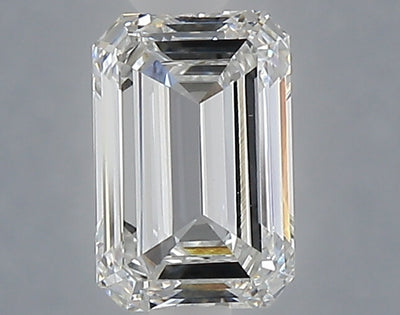 1.03 carat emerald lab grown diamond E color VVS2 clarity