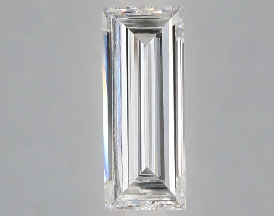 1.05 carat baguette lab grown diamond D color VVS2 clarity