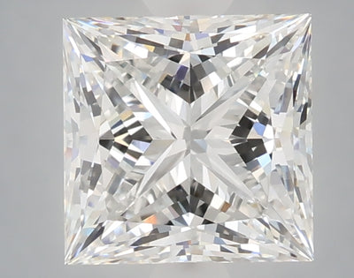 2.59 carat princess lab grown diamond E color VVS2 clarity