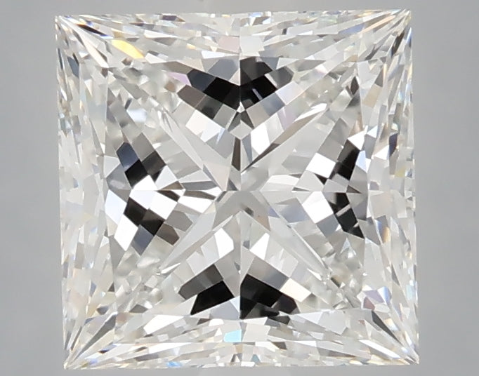 2.60 carat princess lab grown diamond E color VVS2 clarity