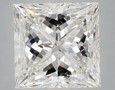 2.60 carat princess lab grown diamond E color VVS2 clarity