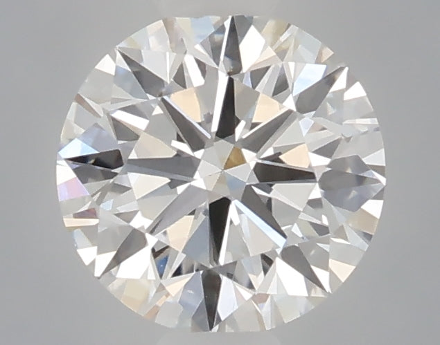0.53 carat round lab grown diamond D color VVS2 clarity