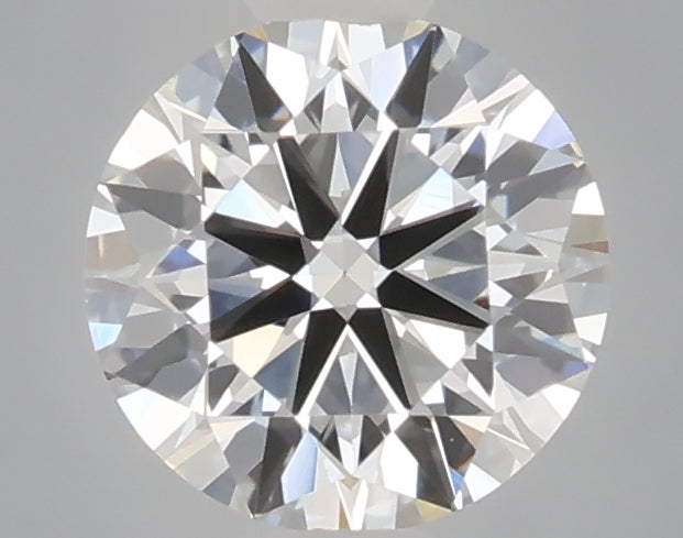 0.54 carat round lab grown diamond D color VVS2 clarity