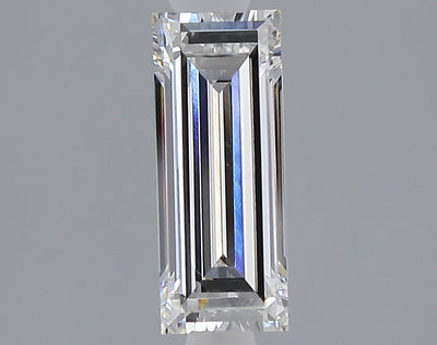 1.06 carat baguette lab grown diamond E color VVS2 clarity