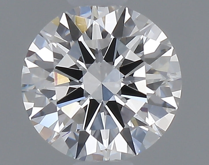 0.53 carat round lab grown diamond D color VVS2 clarity