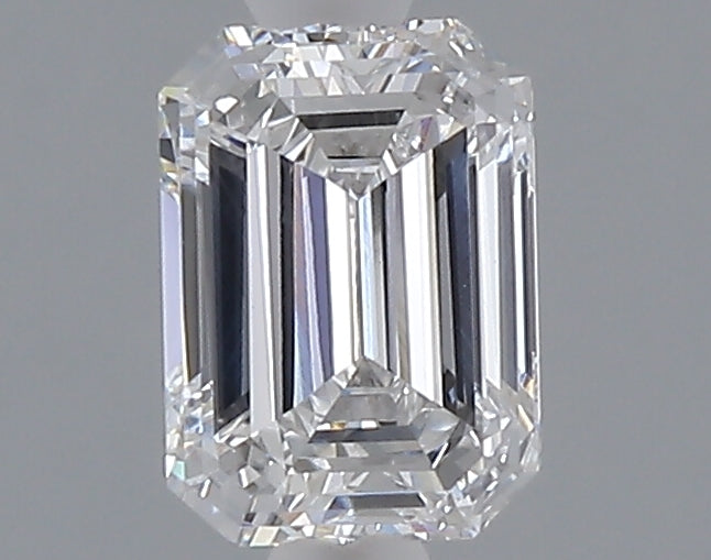 1.03 carat emerald lab grown diamond D color VVS2 clarity