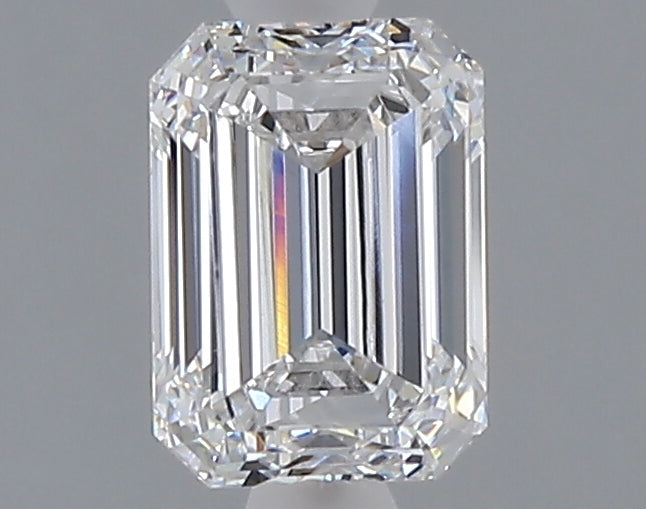 1.07 carat emerald lab grown diamond D color VVS2 clarity