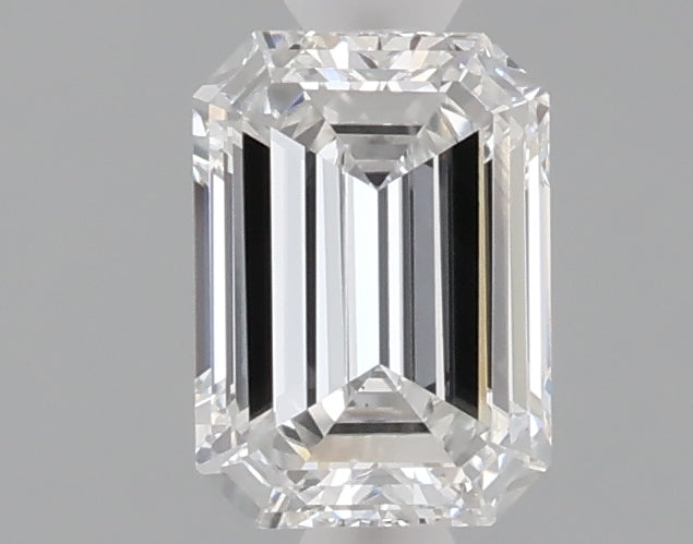 1.04 carat emerald lab grown diamond E color VVS2 clarity