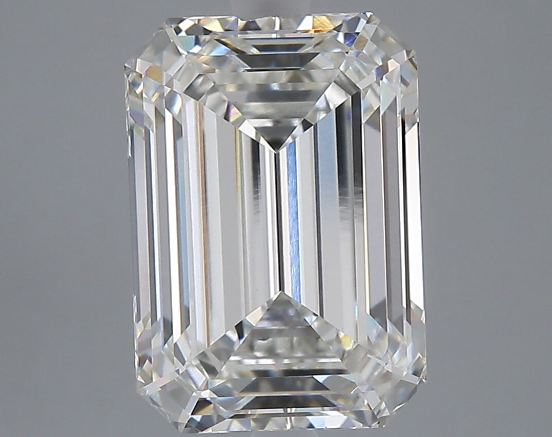 5.02 carat fancy vivid pink emerald lab grown diamond VVS2 clarity