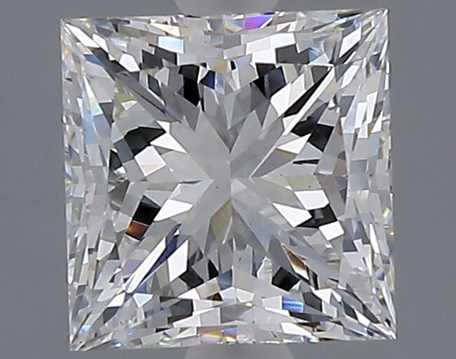 2.07 carat princess lab grown diamond E color VS1 clarity