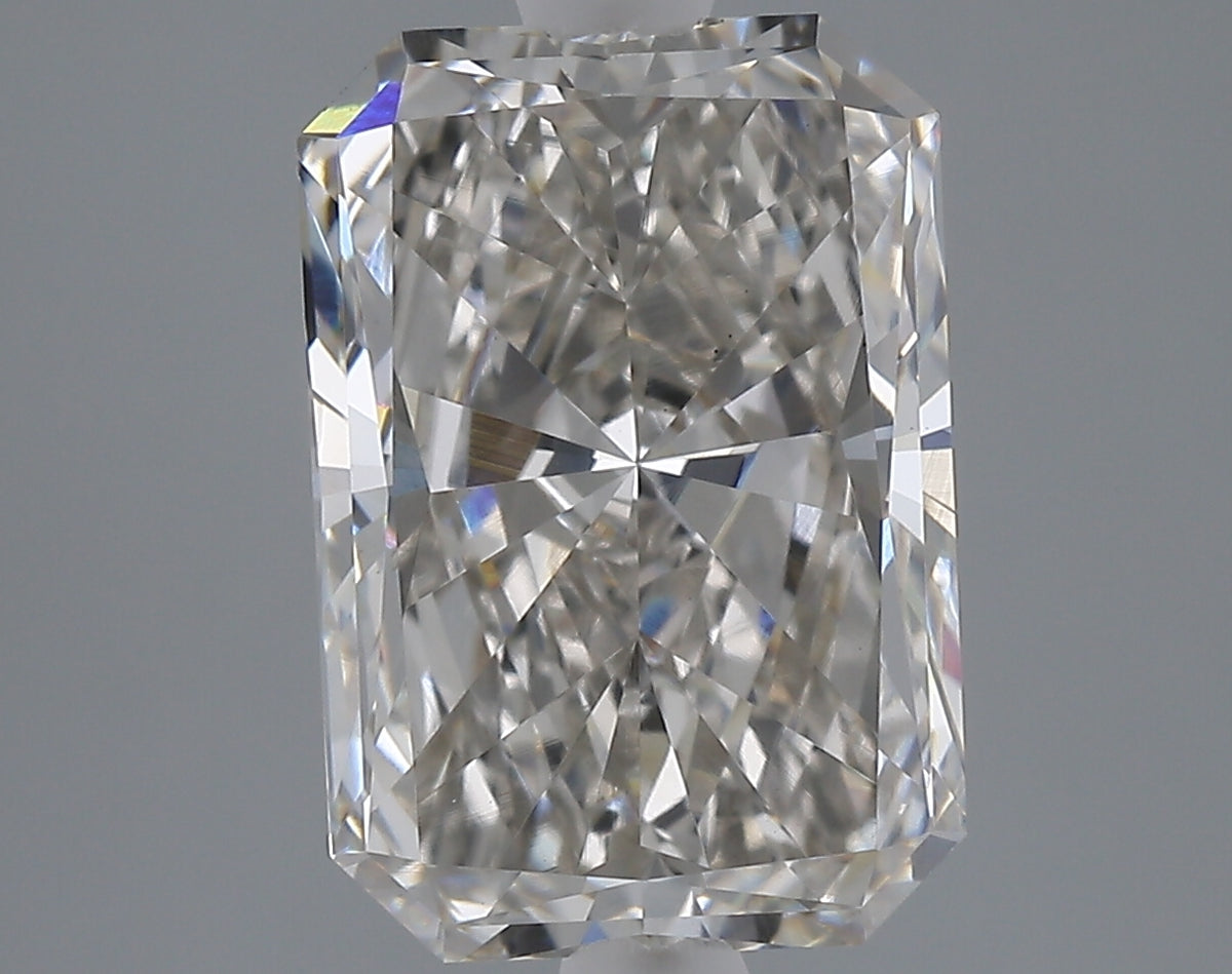 3.03 carat fancy vivid blue radiant lab grown diamond VS1 clarity