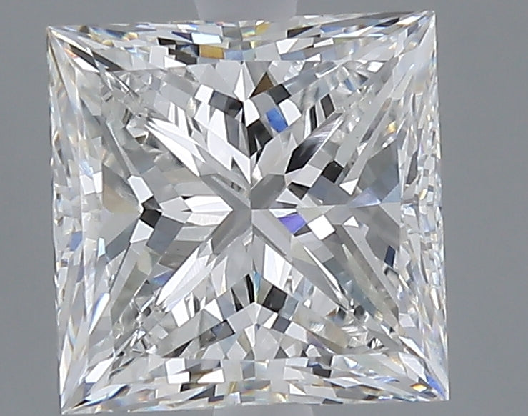 3.03 carat princess lab grown diamond E color VVS2 clarity
