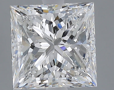 3.03 carat princess lab grown diamond E color VVS2 clarity