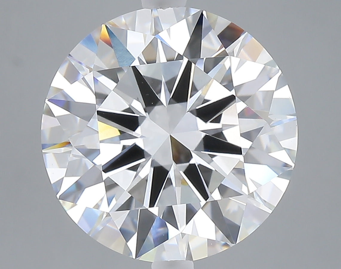 7.09 carat round lab grown diamond E color VVS2 clarity