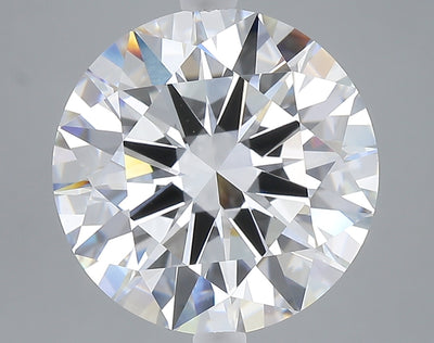 7.09 carat round lab grown diamond E color VVS2 clarity