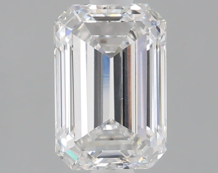1.51 carat emerald lab grown diamond E color VS1 clarity