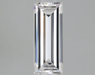1.07 carat baguette lab grown diamond E color VVS2 clarity