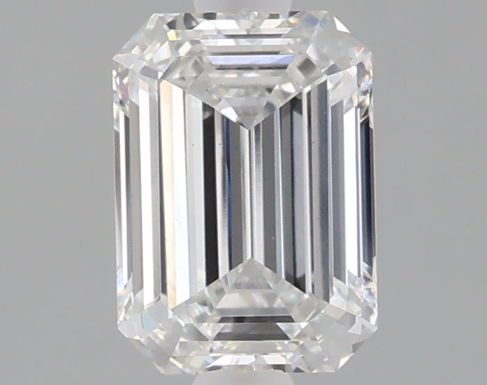 1.56 carat emerald lab grown diamond E color VS1 clarity