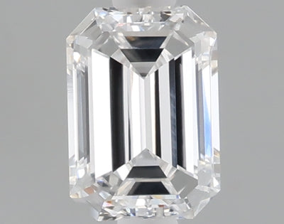 1.05 carat emerald lab grown diamond D color VVS2 clarity