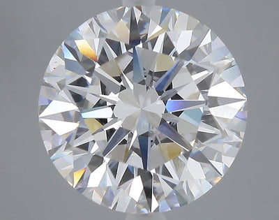 7.04 carat round lab grown diamond E color VVS2 clarity