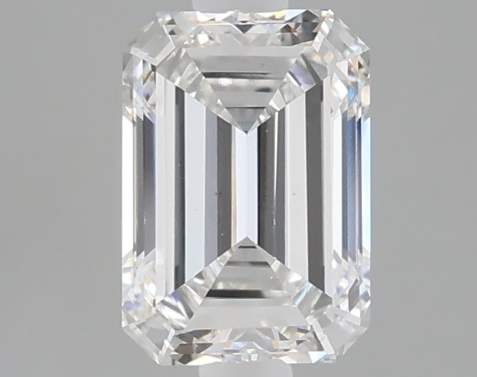 1.51 carat emerald lab grown diamond E color VS1 clarity