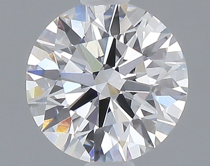 1.07 carat round lab grown diamond D color VVS2 clarity