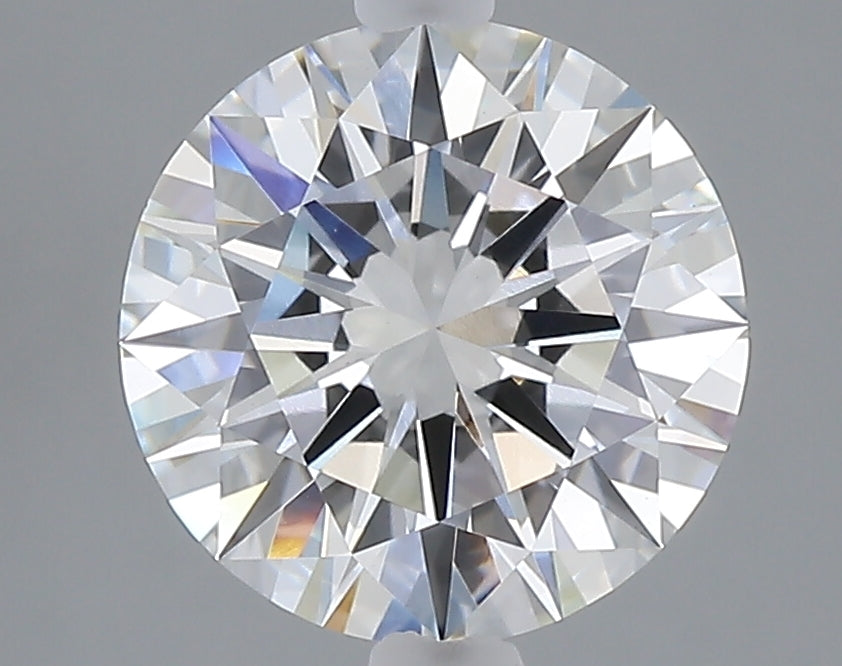 2.70 carat round lab grown diamond F color VVS2 clarity