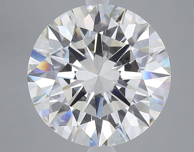 7.10 carat round lab grown diamond F color VVS2 clarity