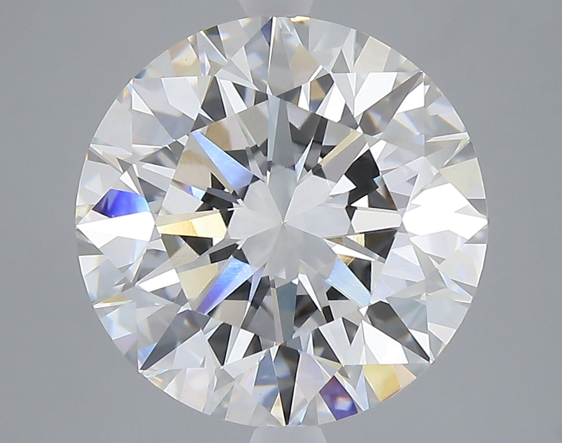 7.05 carat round lab grown diamond F color VVS2 clarity