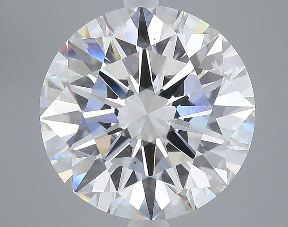 7.05 carat round lab grown diamond E color VVS2 clarity