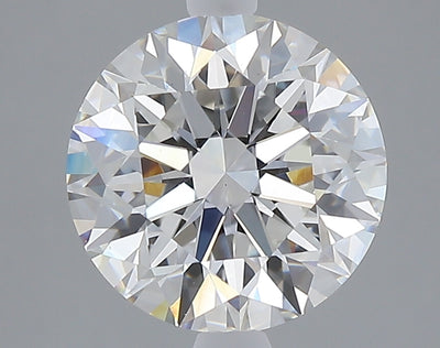 3.02 carat round lab grown diamond E color VVS2 clarity