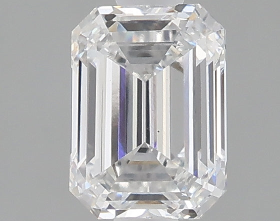1.01 carat emerald lab grown diamond E color VS1 clarity