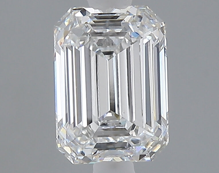 1.59 carat emerald lab grown diamond D color VVS2 clarity