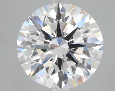 5.08 carat round lab grown diamond F color VVS2 clarity