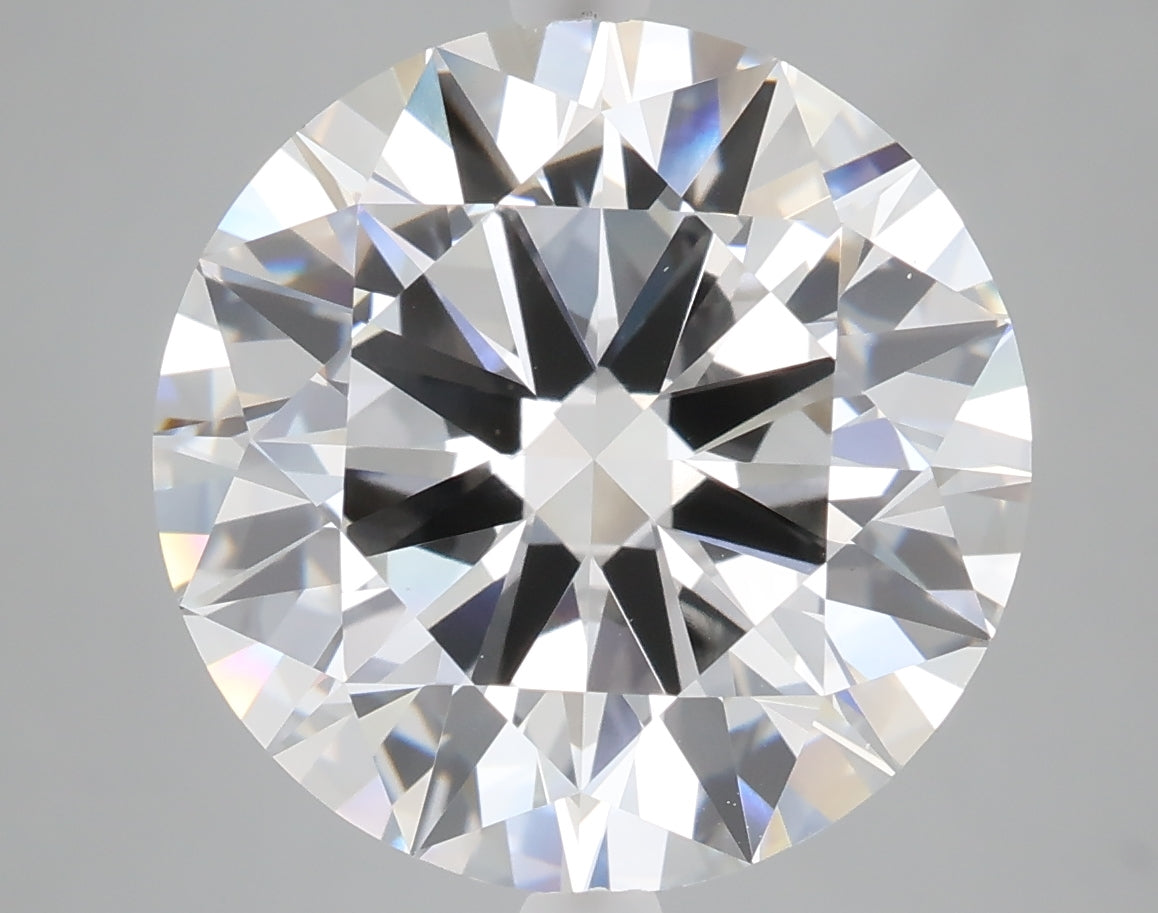 8.52 carat round lab grown diamond F color VVS2 clarity