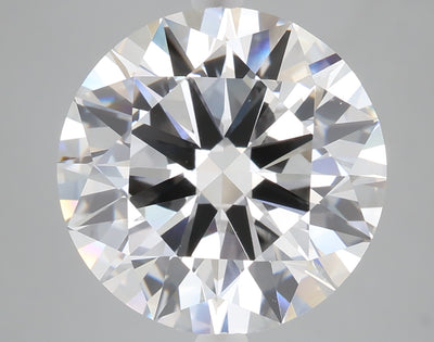 8.52 carat round lab grown diamond F color VVS2 clarity