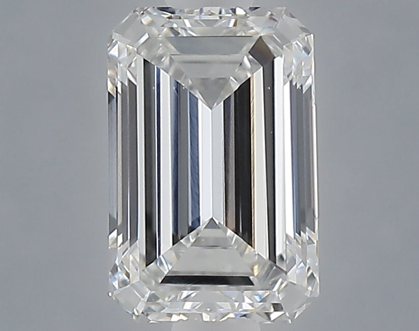 1.03 carat emerald lab grown diamond E color VS1 clarity