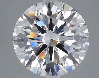 5.02 carat round lab grown diamond F color VS1 clarity