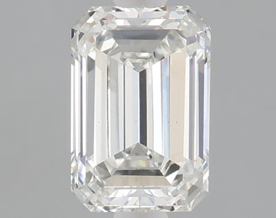 1.54 carat emerald lab grown diamond F color VS1 clarity
