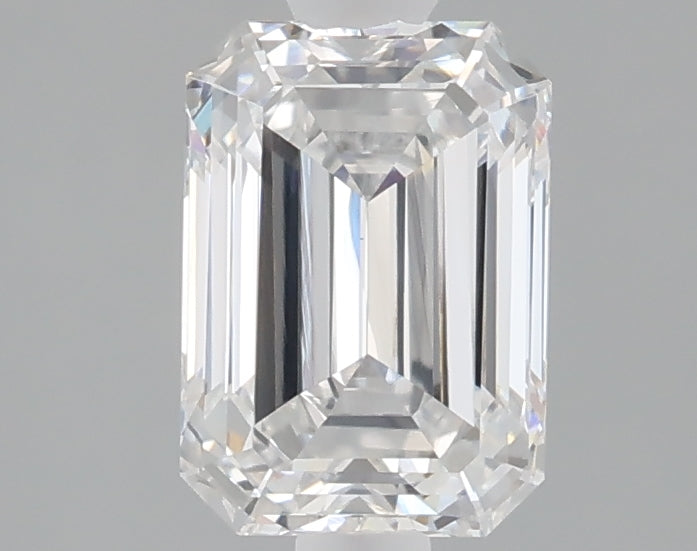 1.53 carat emerald lab grown diamond E color VVS2 clarity